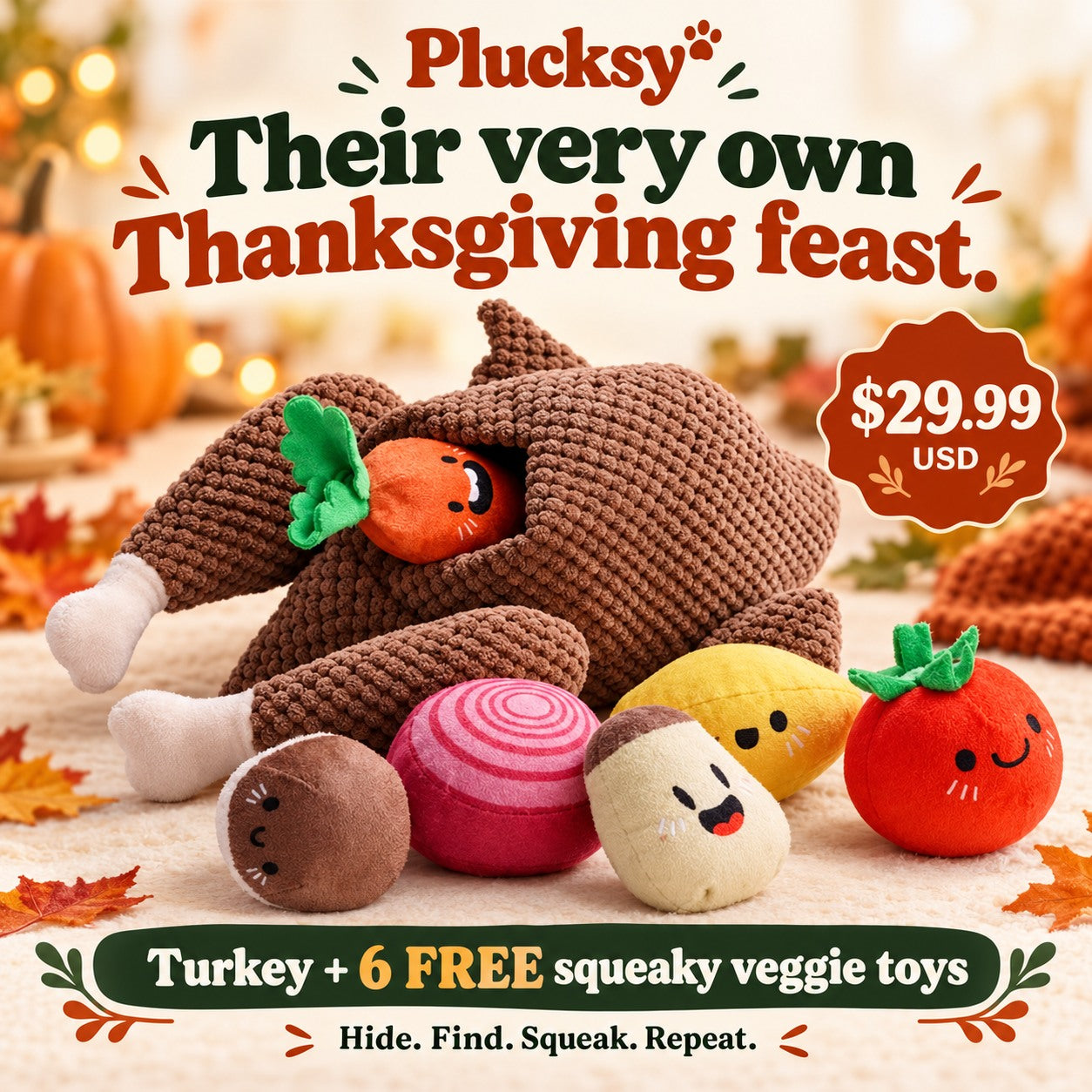 Plucksy Thanksgiving Turkey complete offer